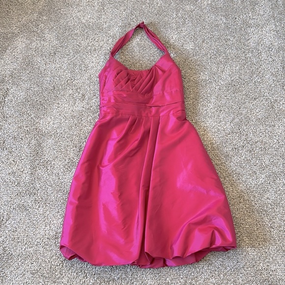 👗David’s Bridal Size 10 Halter Midi Party Dress👗 - Picture 4 of 6